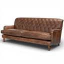 Handmade Howie Button Back Sofa | British-Made Vintage Leather Sofa