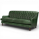 Handmade Howie Button Back Sofa | British-Made Vintage Leather Sofa