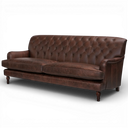 Handmade Howie Button Back Sofa | British-Made Vintage Leather Sofa