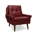 Danish Mid-Century Armchair – Distressed Vintage Leather, Handmade in Britain