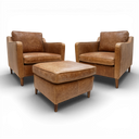 Handmade Dane Vintage Leather Mid Century Club Armchair | British Made