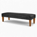 Handmade Vintage Leather Footstool Bench – British Made