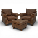 Handmade Hepburn Vintage Leather Armchair | British Made