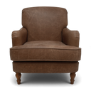 Howard Armchair in Black, handmade by Vintage Sofa Makers