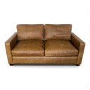 Gatsby Handmade Deep Seated Leather Sofa in Tan, handmade by Vintage Sofa Makers