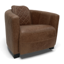 Jet Handmade Mid-Century Leather Armchair | British Made