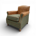 Handmade Burlington Harris Tweed Club Armchair | British Made