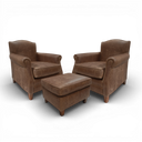 Burlington Handmade Vintage Leather Club Armchair | British Made