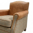 Handmade Burlington Harris Tweed Club Armchair | British Made