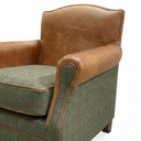 Handmade Burlington Harris Tweed Club Armchair | British Made