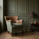 Handmade Eccentric Professor Harris Tweed & Leather Club Chair | British Made