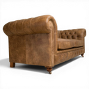 Hunter Handmade Vintage Leather Chesterfield Sofa
