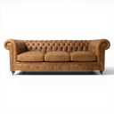 Hunter Handmade Vintage Leather Chesterfield Sofa