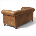 Hunter Handmade Vintage Leather Chesterfield Sofa