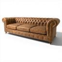 Hunter Handmade Vintage Leather Chesterfield Sofa