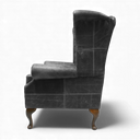Queen Anne Handmade Leather Wingback Armchair | British Made