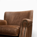 Wilder Handmade Distressed Vintage Leather Club Armchair – British Made