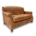 Burlington Club Sofa – Distressed Vintage Leather, Handmade in Britain