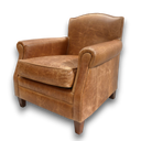 Burlington Handmade Vintage Leather Club Armchair – British Made