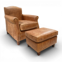 Burlington Handmade Vintage Leather Club Armchair | British Made