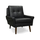 Danish Mid-Century Armchair – Distressed Vintage Leather, Handmade in Britain