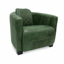 Jet Handmade Mid-Century Leather Armchair | British Made