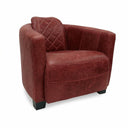 Jet Handmade Mid-Century Leather Armchair | British Made