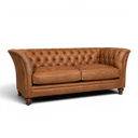 Earl Chesterfield Leather Sofa