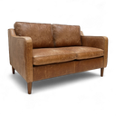 Dane Mid-Century Sofa – Distressed Vintage Leather, Handmade in Britain
