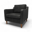 Dane Mid-Century Club Armchair – Distressed Vintage Leather, Handmade in Britain