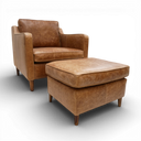 Handmade Dane Vintage Leather Mid Century Club Armchair | British Made