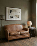 Handmade Burlington Vintage Leather Club Sofa | British Made