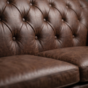 Handmade Howie Button Back Sofa | British-Made Vintage Leather Sofa