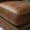 Handmade Harris Tweed & Vintage Leather Chesterfield Sofa – The Hunter