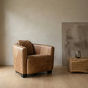 Jet Handmade Mid-Century Leather Armchair | British Made