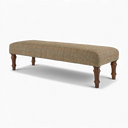 Handmade Harris Tweed Footstool Bench – British Made