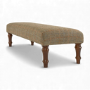 Handmade Harris Tweed Footstool Bench – British Made