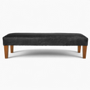 Handmade Vintage Leather Footstool Bench – British Made