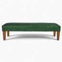 Handmade Vintage Leather Footstool Bench – British Made