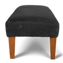 Handmade Vintage Leather Footstool Bench – British Made
