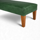 Handmade Vintage Leather Footstool Bench – British Made