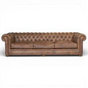 Alfie Handmade Vintage Leather Chesterfield Sofa – British Made