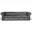 Alfie Handmade Vintage Leather Chesterfield Sofa – British Made