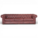 Alfie Handmade Vintage Leather Chesterfield Sofa – British Made