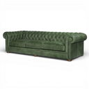 Alfie Handmade Vintage Leather Chesterfield Sofa – British Made