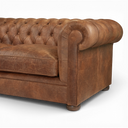 Alfie Handmade Vintage Leather Chesterfield Sofa – British Made