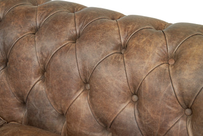 Distressed Vintage Leather: Brown