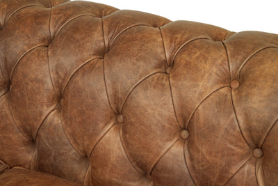 Distressed Vintage Leather: Tan