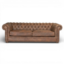 Alfie Handmade Vintage Leather Chesterfield Sofa – British Made