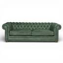 Alfie Handmade Vintage Leather Chesterfield Sofa – British Made